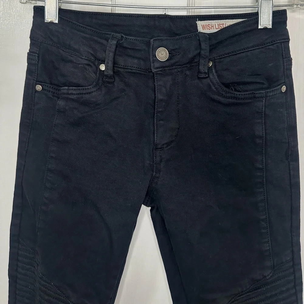 Wishlist Black Skinny Jeans with Zipper Accents - Picture 6 of 8